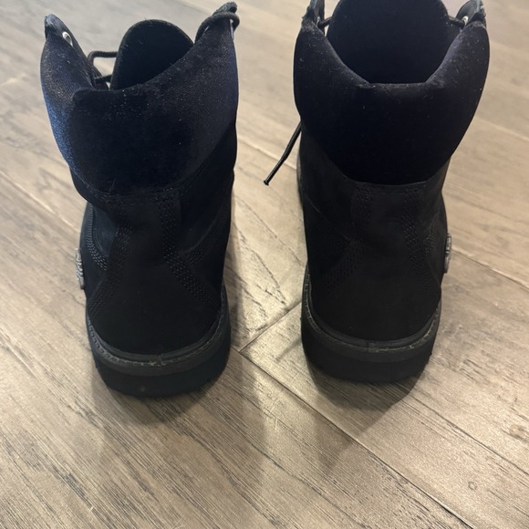 ✨ Timberland Women's 6-Inch Premium Waterproof‎ Boots - Black Nubuck - Size 8 ✨ - Picture 7 of 11